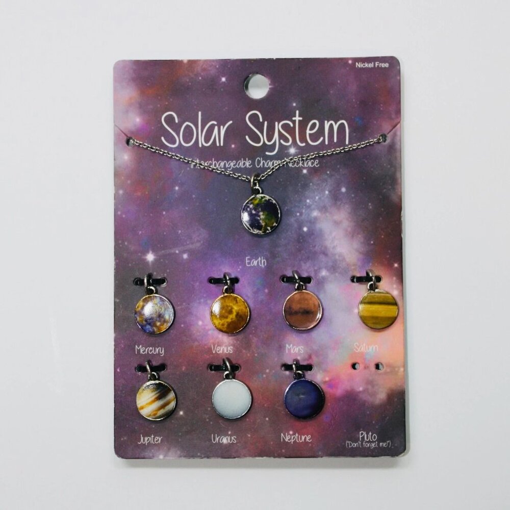 Solar System Interchangeable Charm Necklace